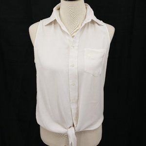 Ralph Lauren Size 6 Blouse Button Down Sleeveless